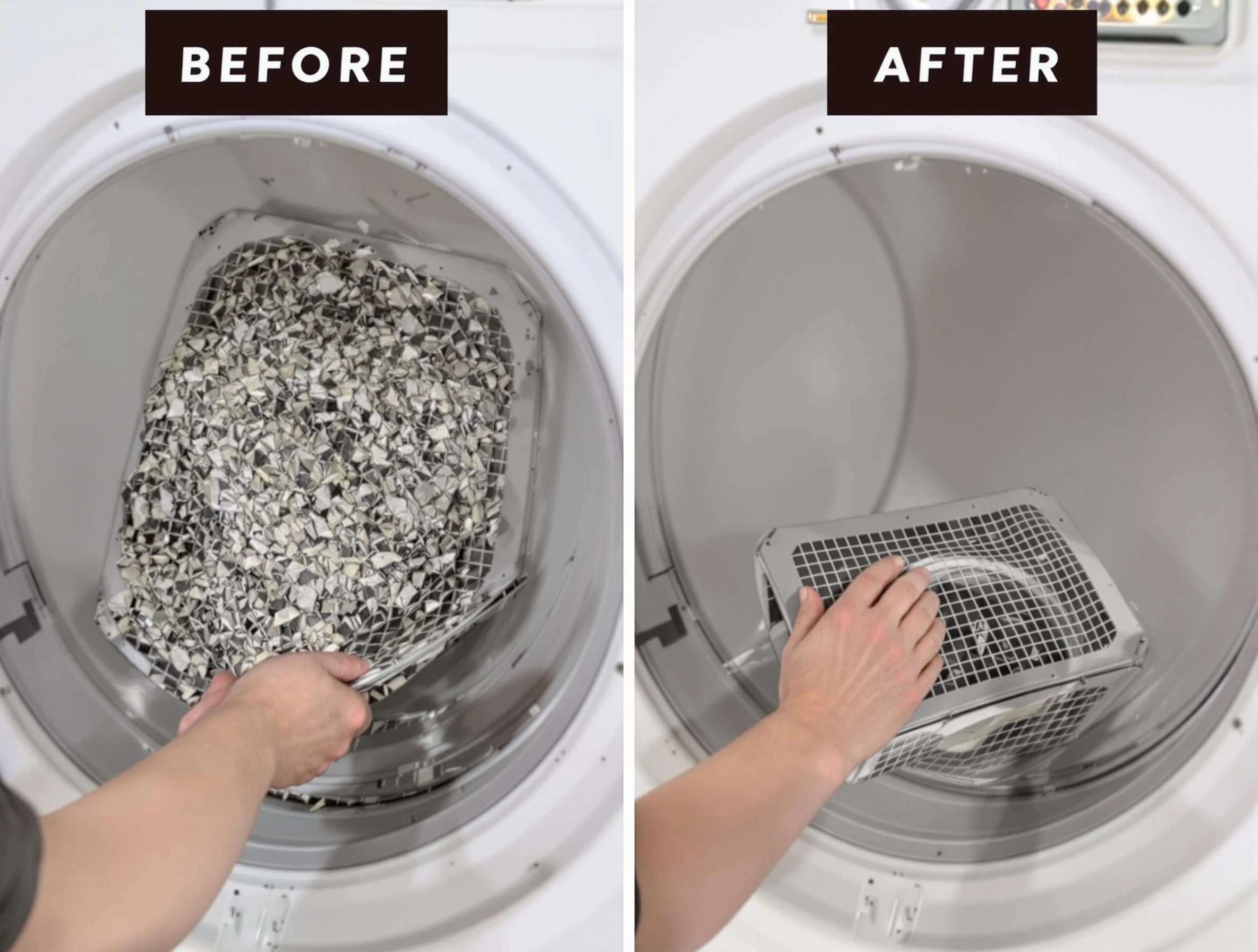 Professional lint trap cleaning by Trussville Dryer Vent Cleaning in Trussville