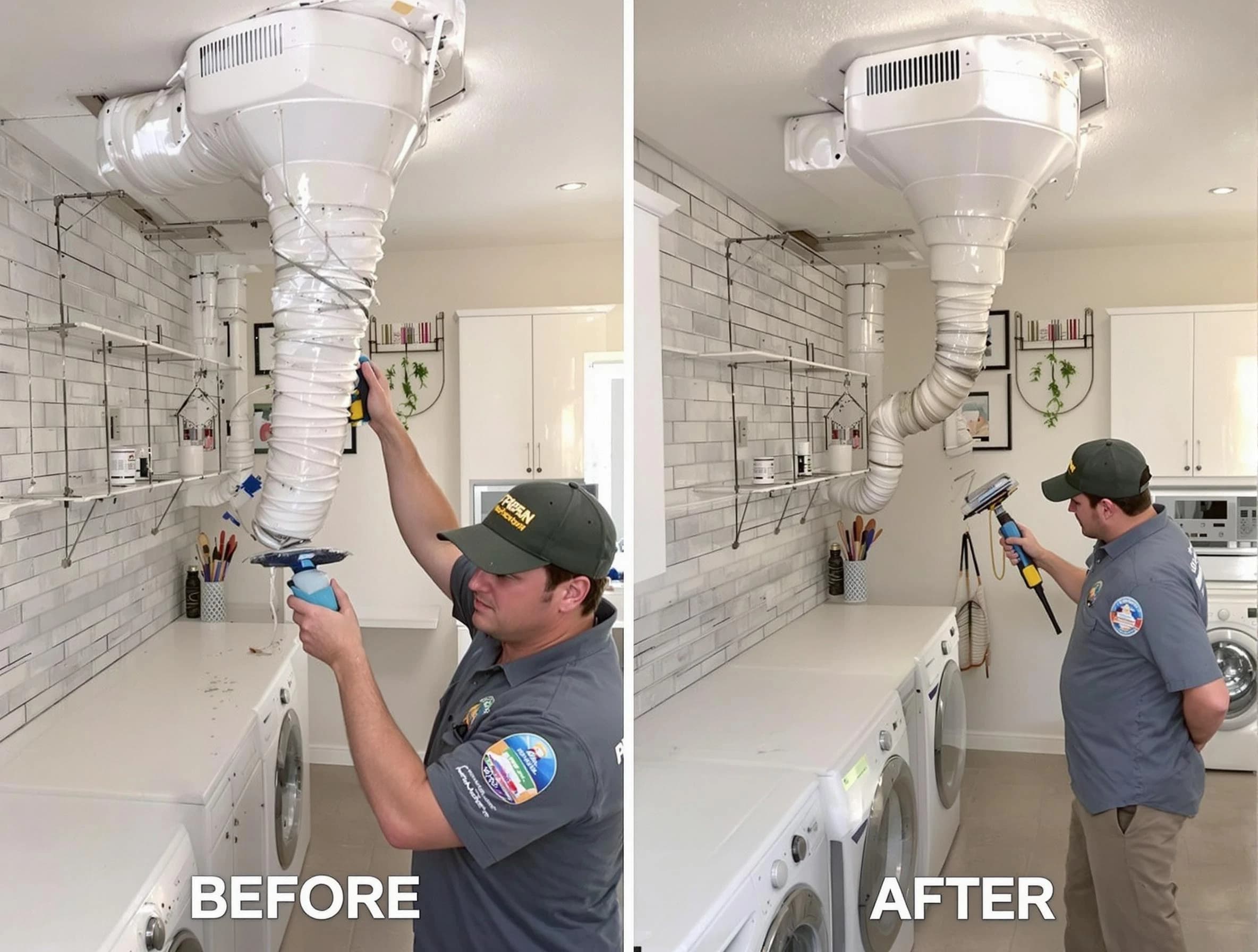 Professional dryer exhaust vent cleaning by Trussville Dryer Vent Cleaning in Trussville