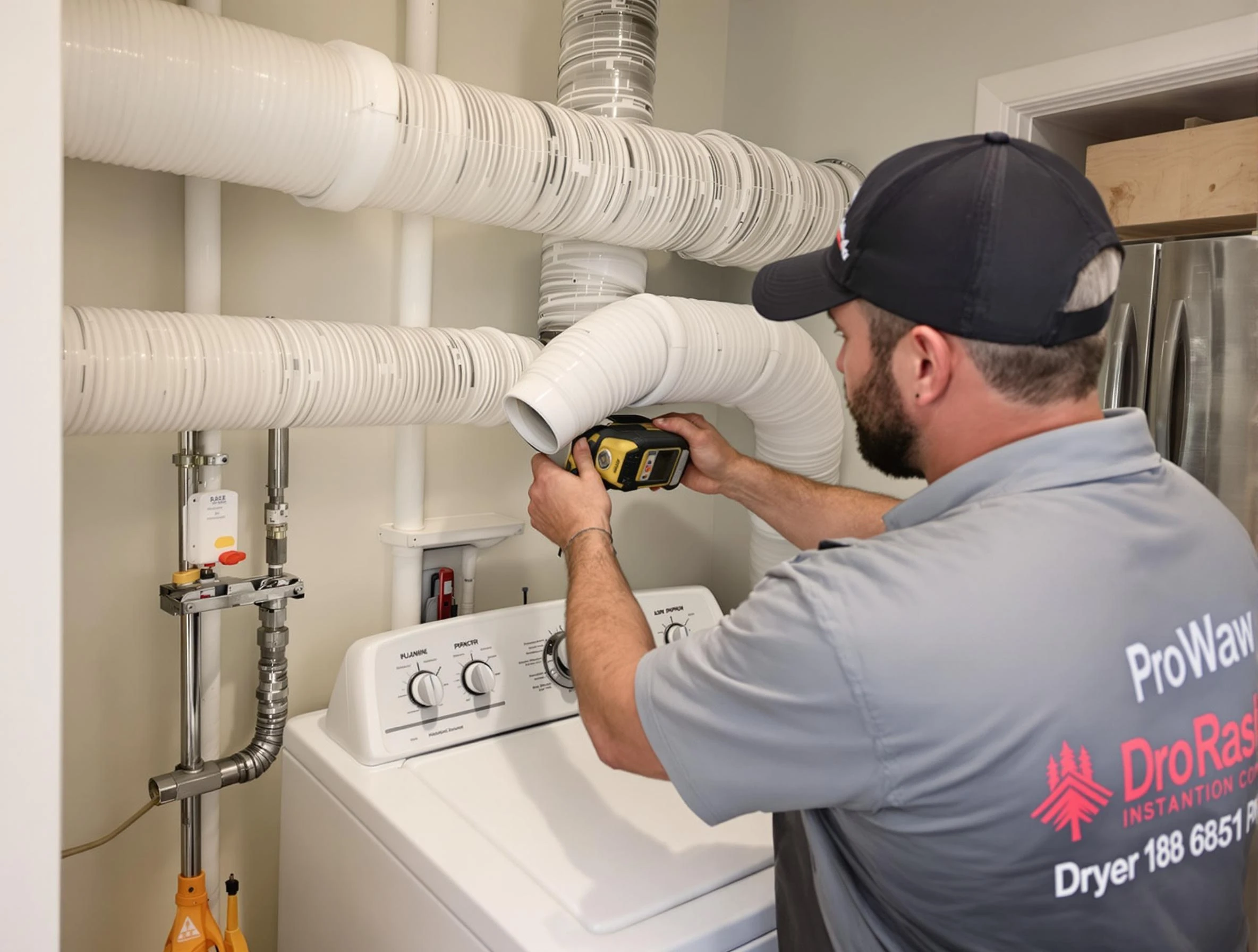 Professional dryer vent hose installation by Trussville Dryer Vent Cleaning in Trussville
